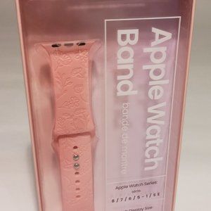 Press Play Floral Engraved Apple Watch Band Beig Apple Watch Series 8/7/6/5-1/SE